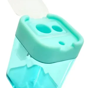 Sacapuntas doble con depósito Cuadrado