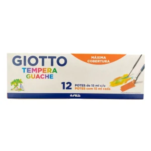 Tempera Giotto 12 potes de 15 ml