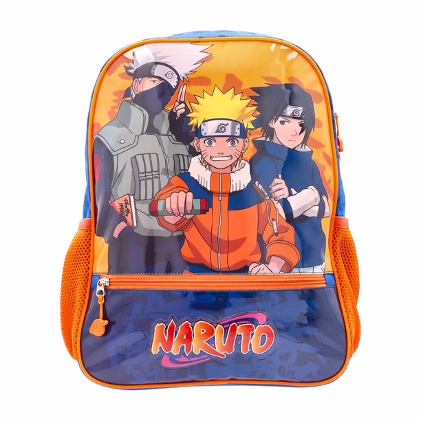 Mochila Naruto Bolsillo Exterior Naranjo Corona