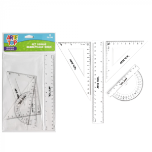 Reglas geométricas 20cm KIT4P /288