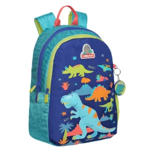 Mochila Infantil Niño Bionica Mix Dinos Azul Head